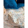 Комплект лежанка с одеялом "Paradis" / синяя 1961/2