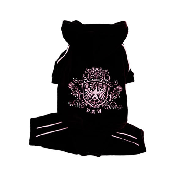 СКИДКА***Велюровый костюм "Royal" / чёрный PA-OR 087