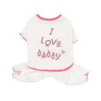 Пижама "I LOVE DADDY" / розовый-PA-PJ 017