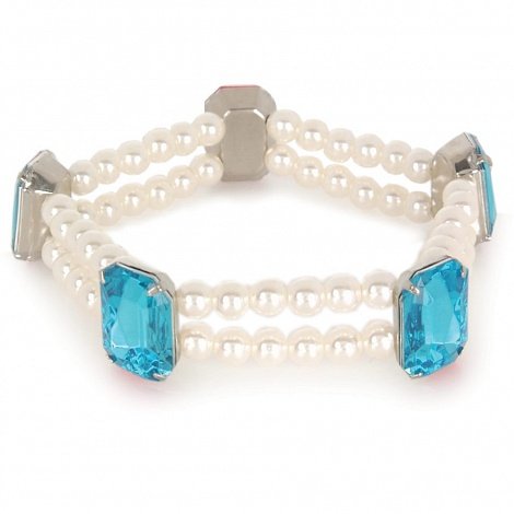 Ожерелье жемчужное / голубой PA-JW 067